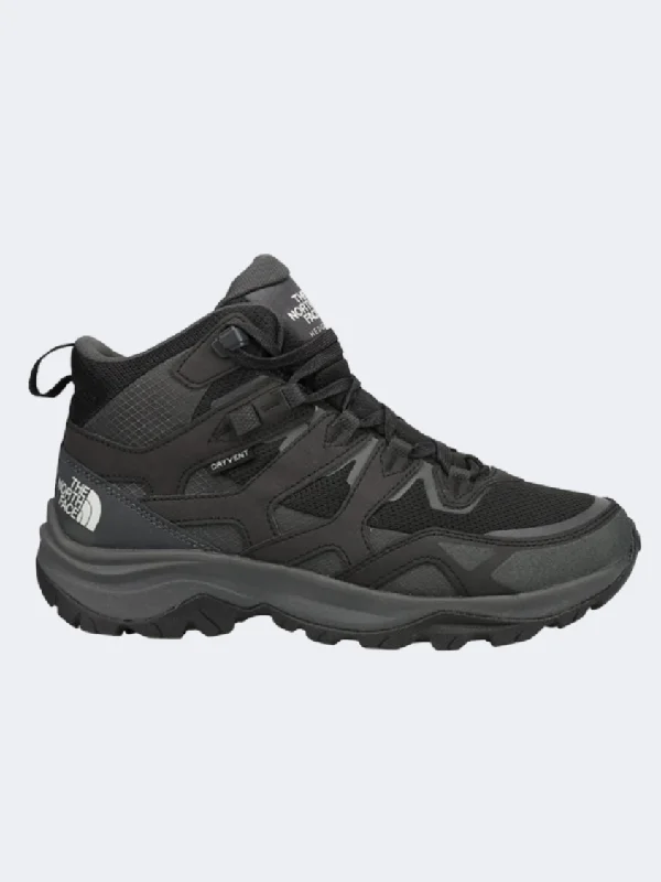 Basketball Shoes For Outdoor Play-The North Face Hedgehog 3 Waterproof Men Hiking Shoes Black/Asphalt Grey