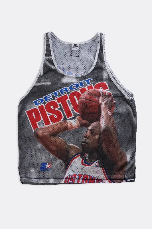 Basketball Jersey With Team Pride-Vintage NBA Detroit Pistons Jersey