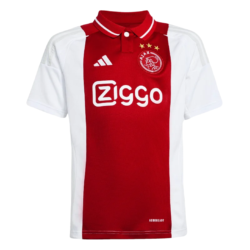 Football Jersey With Patriotic Themes-Adidas Ajax 24/25 Youth Home Jersey