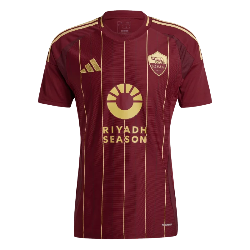 Football Jersey With Hall Of Fame Prints-Adidas Roma 24/25 Home Jersey