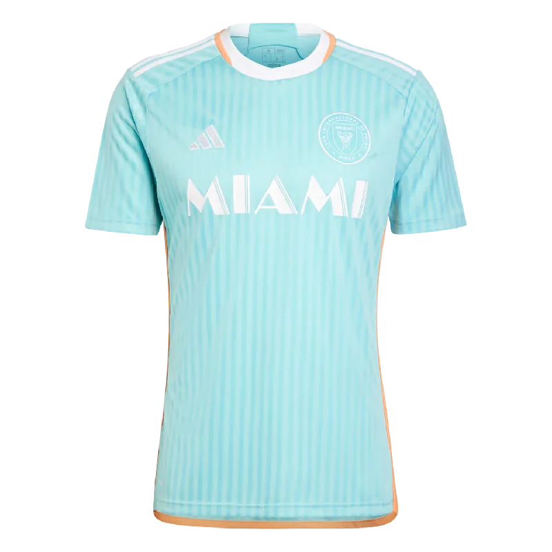 Football Jersey With Festival Looks-Adidas Inter Miami 2024 Messi Archive Third Jersey