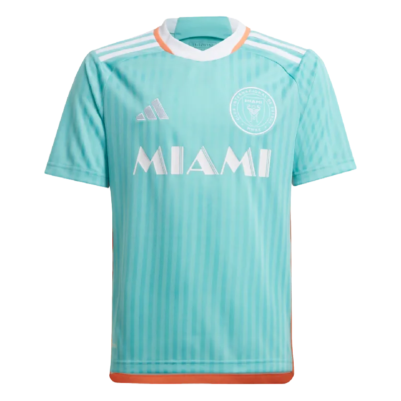 Football Jersey For Cold Snap Games-Adidas Inter Miami 2024 Youth Archive Third Jersey