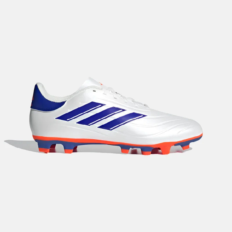 Football Jersey For Low Impact-Adidas Copa Pure 2 Club Flexible Ground Football Shoes -Cloud White/Lucid Blue/Solar Red