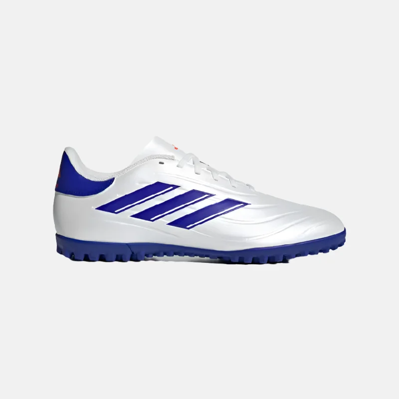 Football Jersey With Stain Resistance-Adidas Copa Pure 2 Club Unisex Turf Football Shoes - Cloud White/Lucid Blue/Solar Red