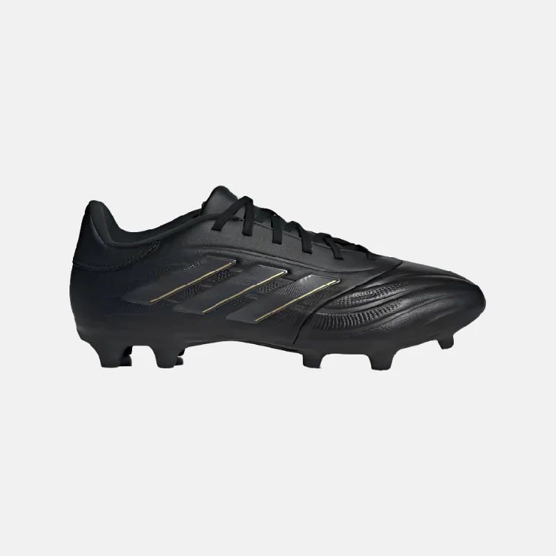 Football Jersey With Stretch Fabric-Adidas Copa Pure 2 League Firm Ground Men's Football Shoes - Core Black/Carbon/Gold Metallic