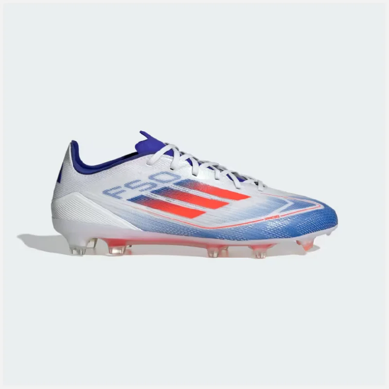 Football Jersey For Practice Sessions-Adidas F50 Pro Firm Ground Football Shoes -Cloud White/Solar Red/Lucid Blue