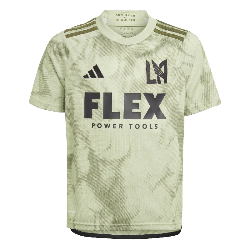 Football Jersey For Last-Second Wins-adidas Kids LAFC 2023/24 Away Jersey Lime/Green