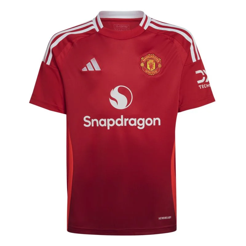 Football Jersey For Glow Games-Adidas Manchester United 24/25 Home Kids Jersey