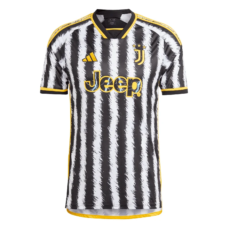 Football Jersey For Post-Game Chill-adidas Men's Juventus 2023/24 Home Jersey White/Yellow