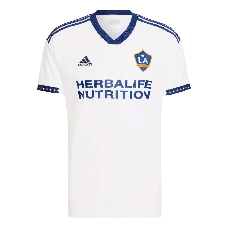 Football Jersey With Skater Look-adidas Men's LA Galaxy 2022/23 Home Jersey White/Navy