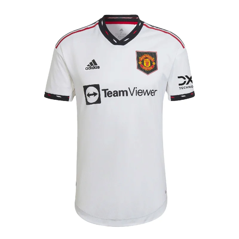 Football Jersey For International Fans-adidas Men's Manchester United 2022/23 Authentic Away Jersey White