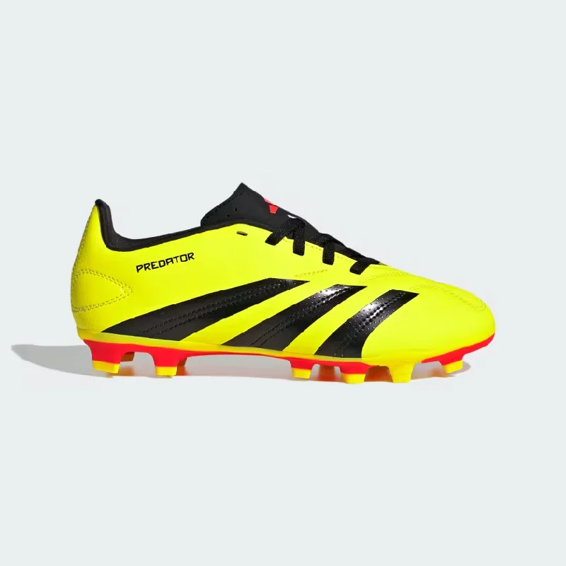 Football Jersey For Influencer Fans-Adidas Predator Club Flexible Ground Football Kids Unisex Shoes (4-7Year) -Team Solar Yellow 2/Core Black/Solar Red