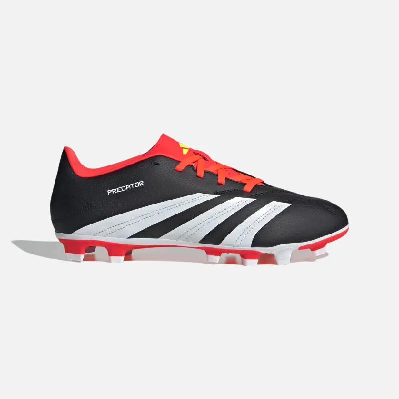 Football Jersey With Expert Picks-Adidas Predator Club Flexible Ground Unisex Football Shoes -Core Black/Cloud White/Solar Red