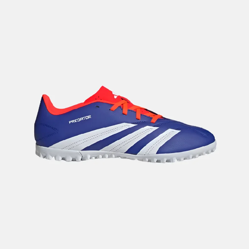 Football Jersey For Grass Fields-Adidas Predator Club Turf Unisex Football Shoes -Lucid Blue/Cloud White/Solar Red