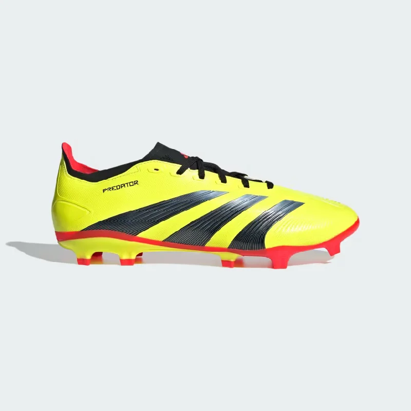 Football Jersey With NFL Branding-Adidas Predator League Firm Ground Football Shoes -Team Solar Yellow 2/Core Black/Solar Red