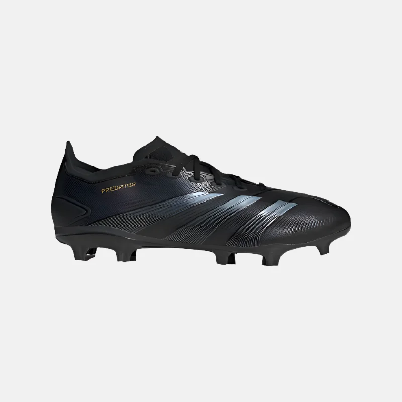 Football Jersey For Hot Weather-Adidas Predator League Firm Ground Men's Football Shoes - Core Black/Carbon/Gold Metallic