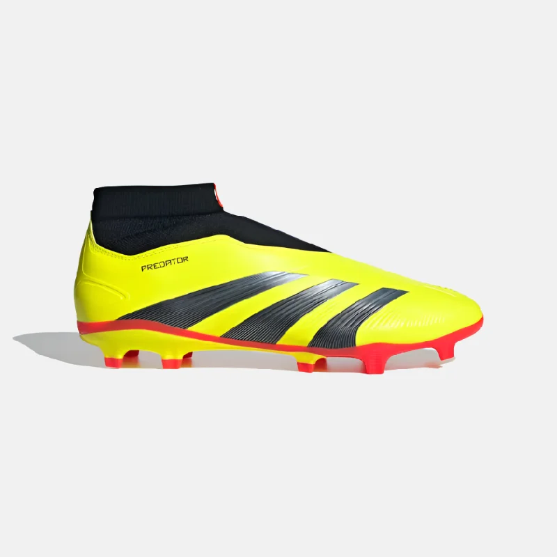 Football Jersey With Cotton Feel-Adidas Predator League Laceless Firm Ground Football Shoes -Team Solar Yellow 2/Core Black/Cloud White