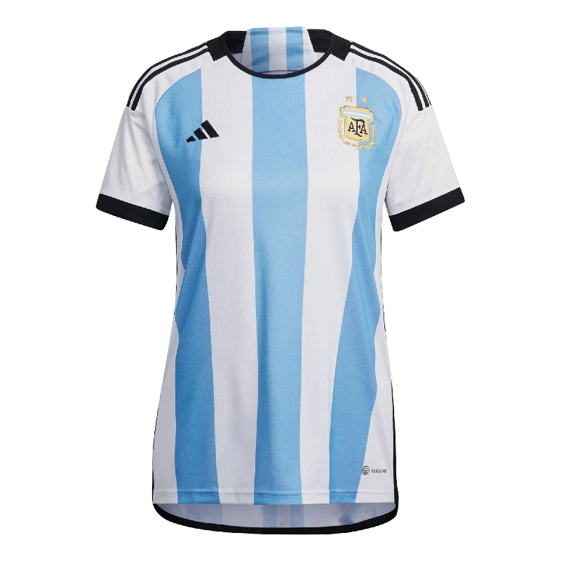 Football Jersey With Fan Chants-adidas Women's Argentina 2022/23 Home Jersey White/Light Blue