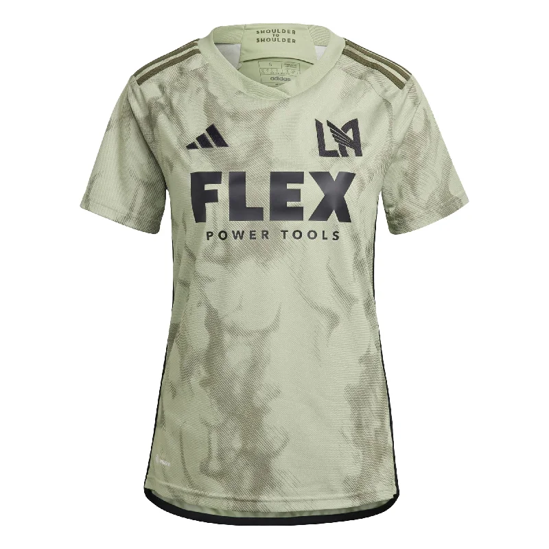 Football Jersey With Iconic Numbers-adidas Women's LAFC 2023/24 Away Jersey Lime/Green