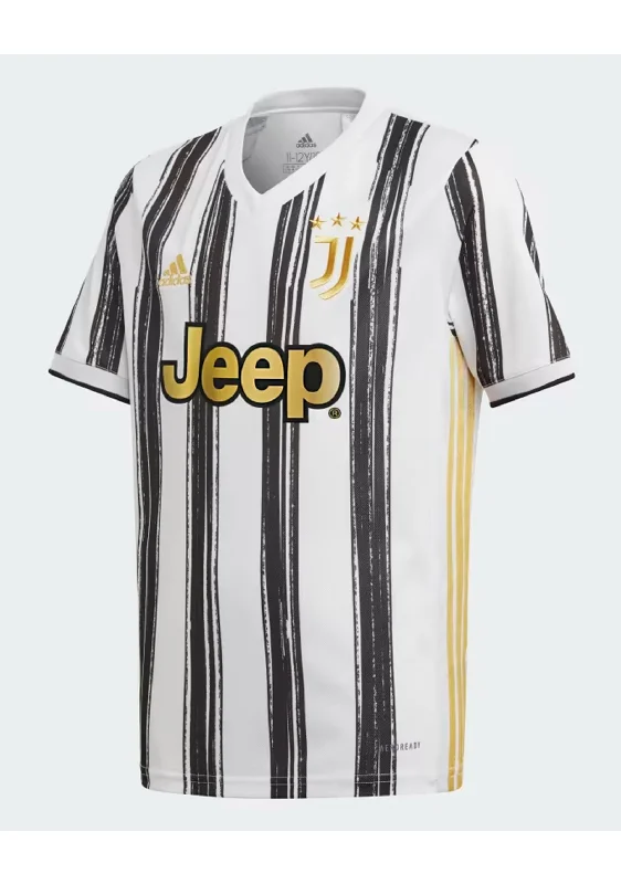 Football Jersey With Iconic Numbers-Adidas Youth Juventus Home Jersey <br> EI9900