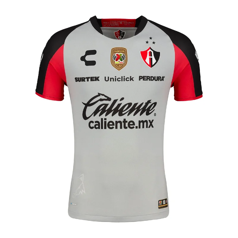 Football Jersey For Vintage Collectors-Charly Men's Atlas 2022/23 Authentic Away Jersey Grey/Red