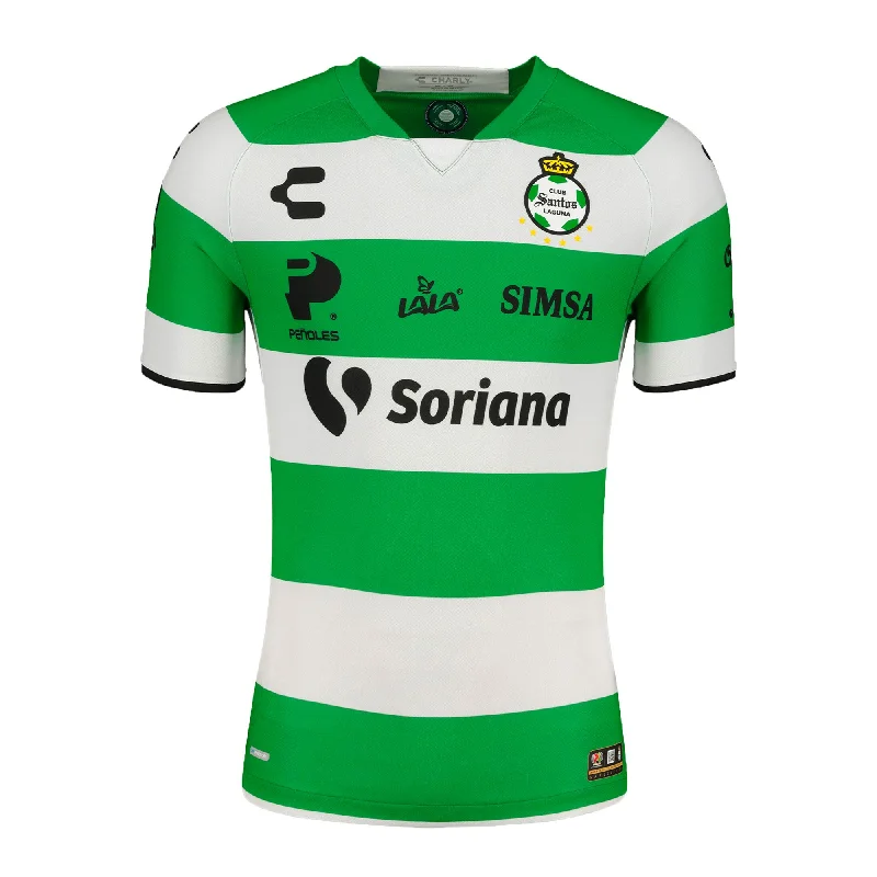 Football Jersey For Military Fans-Charly Men's Santos Laguna 2022/23 Authentic Home Jersey Green/White