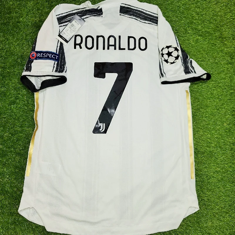 Football Jersey For Muddy Fields-Cristiano Ronaldo Juventus 2020 2021 PLAYER ISSUE UEFA Jersey Camiseta Shirt BNWT L SKU# GJ7601