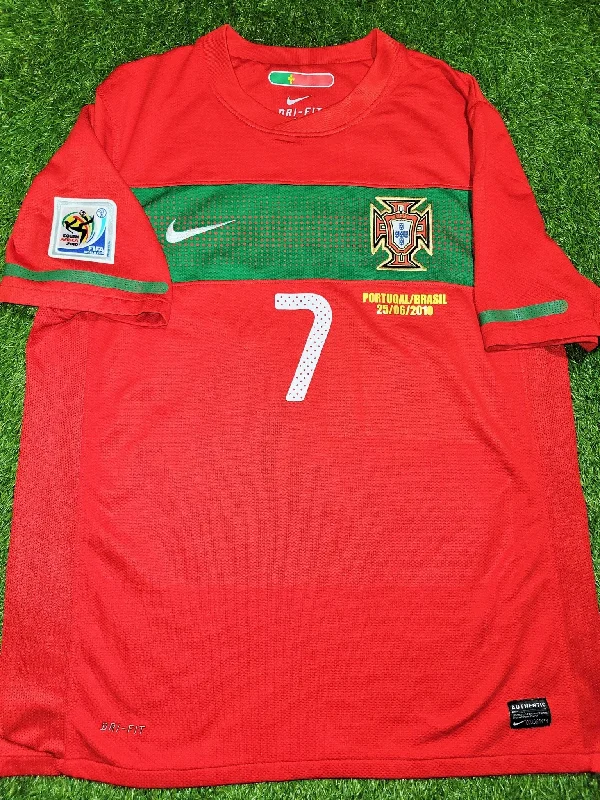 Football Jersey With Heat Resistance-Cristiano Ronaldo Portugal 2010 WORLD CUP Jersey Camiseta Shirt M SKU# 376894-611