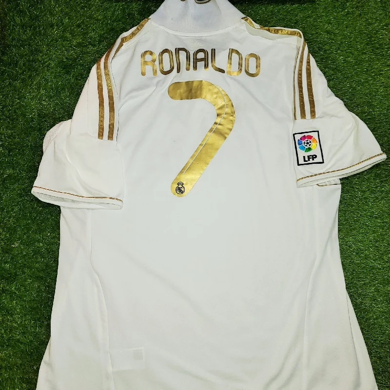 Football Jersey For Mascot Lovers-Cristiano Ronaldo Real Madrid 2011 2012 Home Jersey Shirt Camiseta XL SKU# V13659