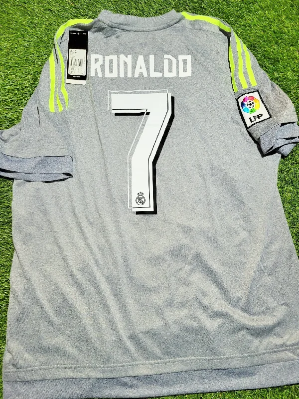 Football Jersey For Timeless Appeal-Cristiano Ronaldo Real Madrid 2015 2016 Away Soccer Jersey Shirt BNWT L SKU# AA2219