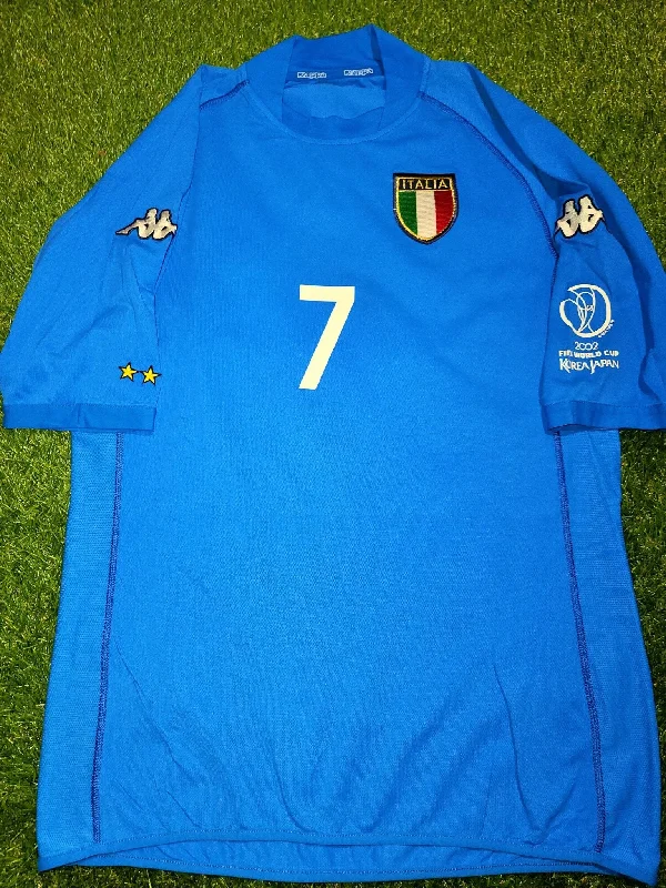 Football Jersey For Sun Protection-Del Piero Italy Kappa 2002 WORLD CUP Home Jersey Shirt Maglia XL