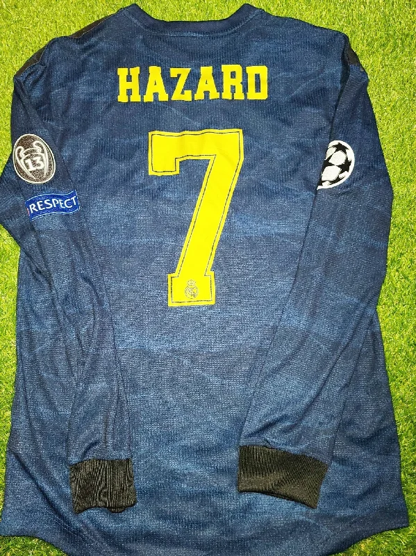 Football Jersey With Scout Appeal-Hazard Real Madrid 2019 2020 CLIMACHILL PLAYER ISSUE Jersey Camiseta Shirt M SKU# DW4431