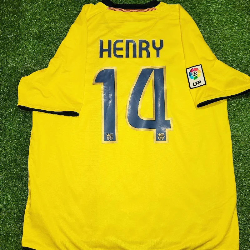 Football Jersey For Loyal Supporters-Henry Barcelona TREBLE SEASON 2008 2009 Away Jersey Shirt Maillot XL SKU# 286787-760