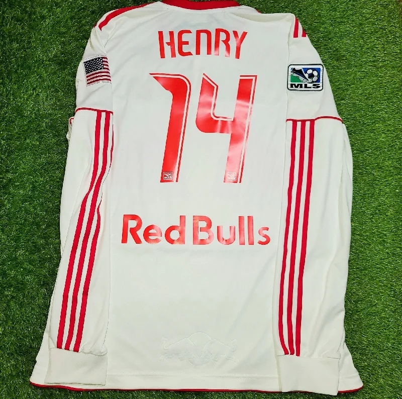 Football Jersey For Dog Fans-Henry New York NY Red Bulls 2010 2011 DEBUT PLAYER ISSUE Home Jersey Shirt Camiseta XL SKU# P57132