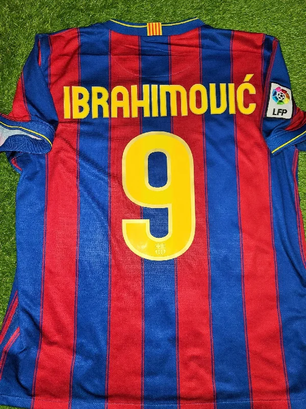 Football Jersey For Thrift Finds-Ibrahimovic Barcelona DEBUT SEASON 2009 2010 Jersey Shirt Maillot L SKU# 343808-496