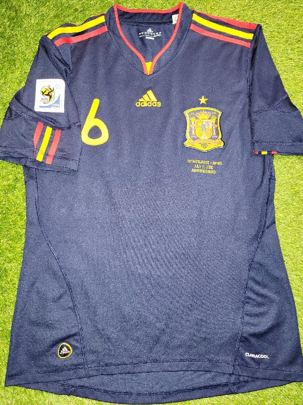 Football Jersey For Underdog Teams-Iniesta Spain 2010 WORLD CUP FINAL WITH STAR Jersey Espana Camiseta Shirt L SKU# P47896 AZB001