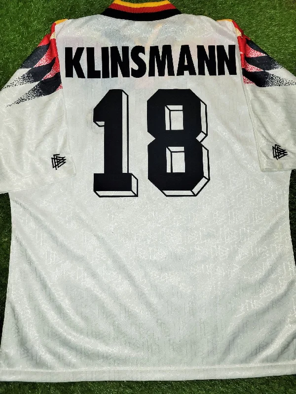 Football Jersey With Diehard Logos-Klinsmann Germany 1994 Home Jersey Shirt Deutschland Trikot XL