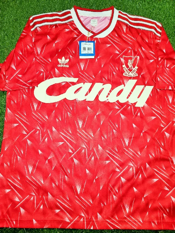 Football Jersey For Last-Second Wins-Liverpool Adidas Originals CANDY 1989 1990 1991 Home Jersey Shirt BNWT XL SKU# 635197 AK9001