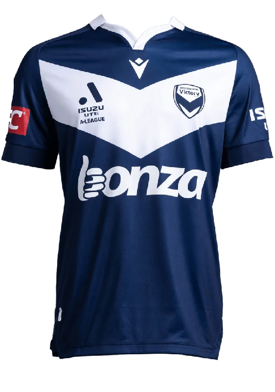 Football Jersey With Tie-Dye Design-Macron Kids' Melbourne Victory 23/24 Home Jersey <br> 58584826