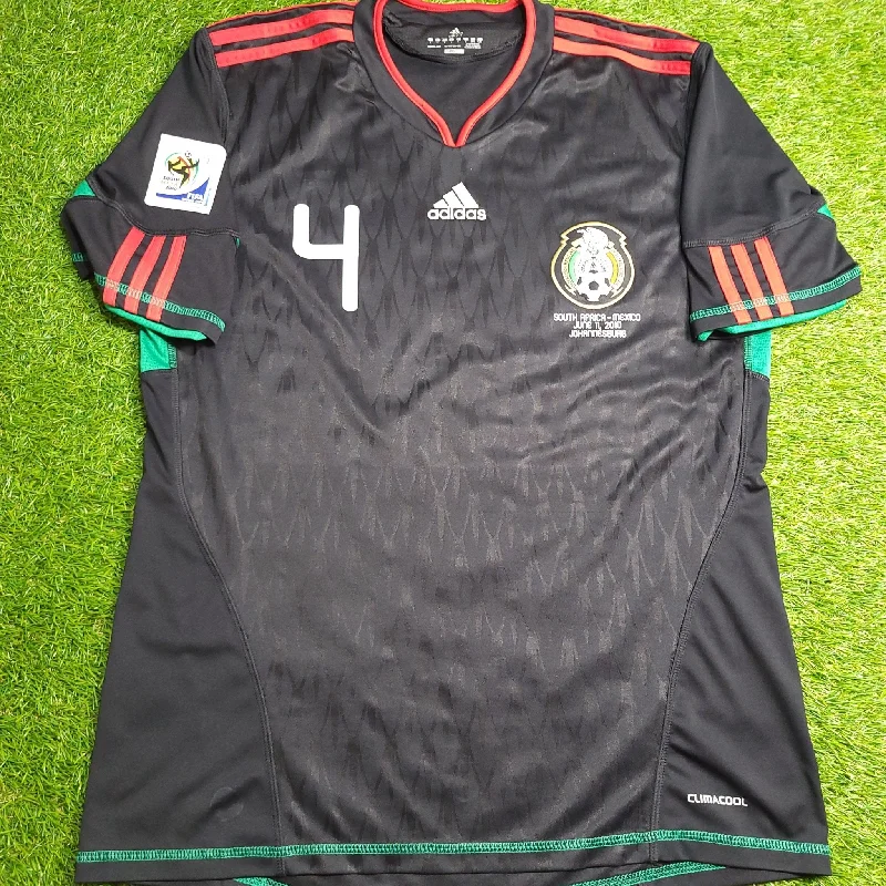 Football Jersey For Swap Meets-Marquez Mexico 2010 WORLD CUP Away Black Soccer Jersey Shirt L SKU# P41397