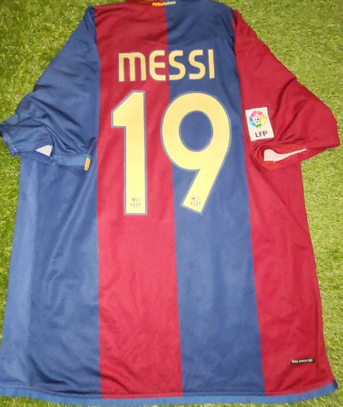 Football Jersey With Camp Memories-Messi Barcelona 2006 2007 Home Nike Jersey Shirt Camiseta XL SKU# F6AOM 146980