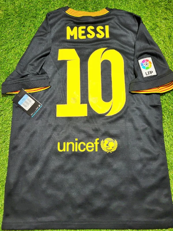 Football Jersey With App Promotions-Messi Barcelona 2013 2014 Third Jersey Shirt Camiseta Trikot M BNWT SKU# 532824-013