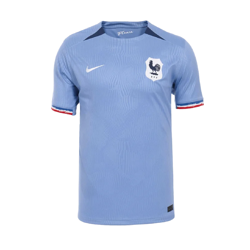 Football Jersey With Walk-On Pride-Nike France 2023 Youth Home Jersey