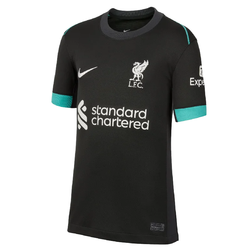 Football Jersey With Couple Sets-Nike Liverpool 24/25 Youth Away Jersey