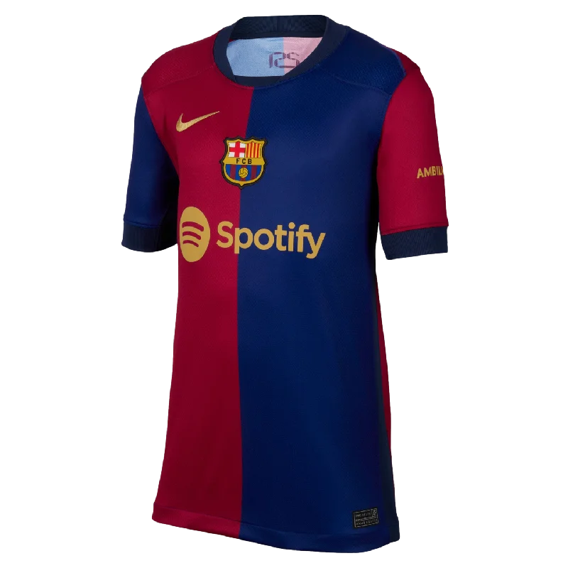 Football Jersey With Meme Culture-Nike Barcelona 24/25 Youth Home Jersey