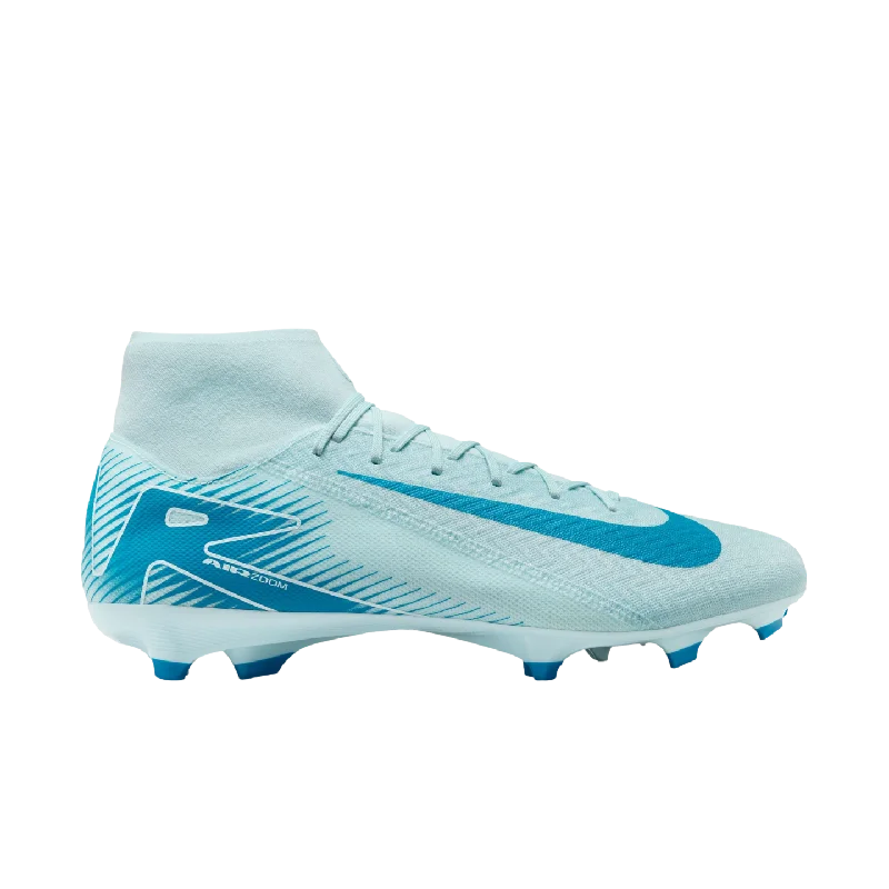 Football Jersey With NFL Branding-Nike Mercurial Zoom Superfly 10 Academy Firm Ground Cleats