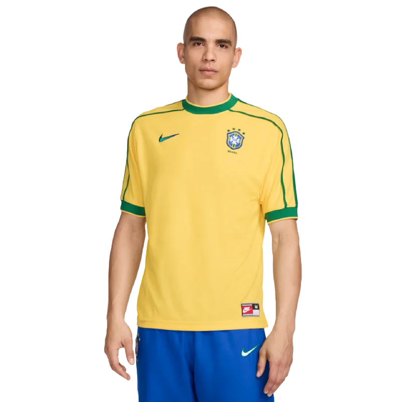 Football Jersey For Windy Days-Nike Brazil 1998 Reissue Jersey