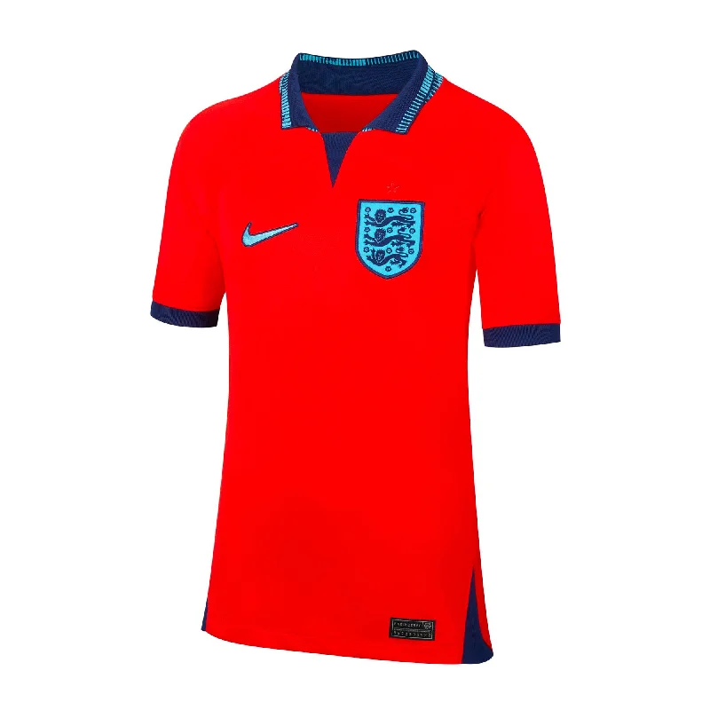 Football Jersey With Freshman Teams-Nike Kids England 2022/23 Away Jersey Red/Blue Fury