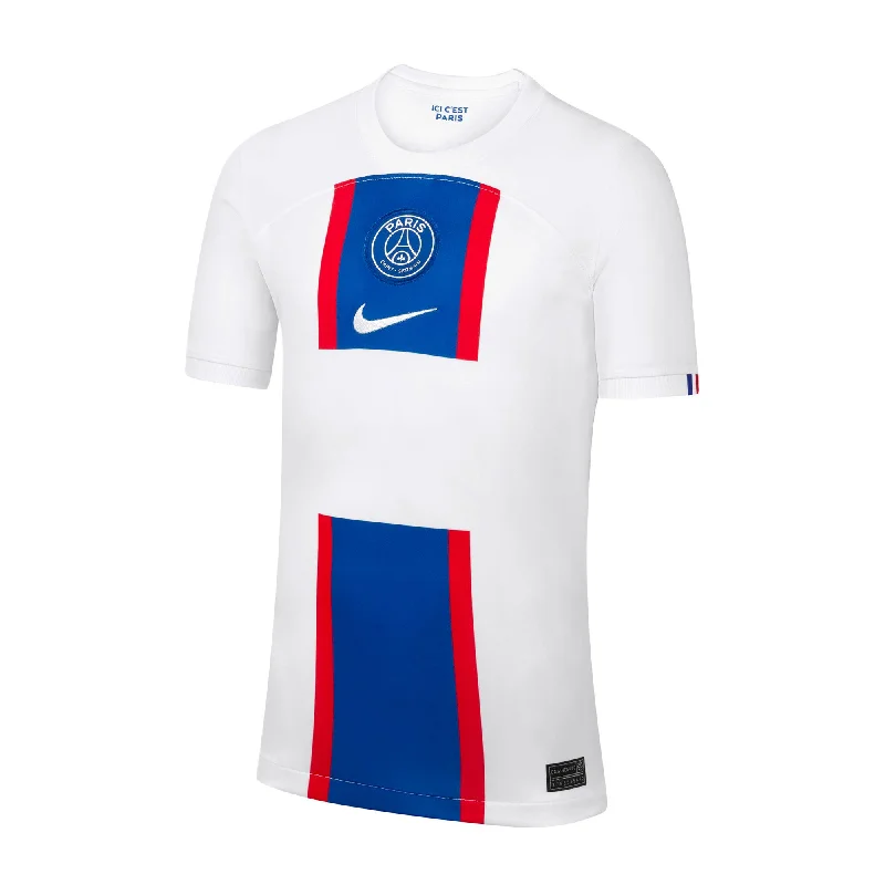 Football Jersey For Backup Players-Nike Kids PSG 2022/23 Third Jersey White/Old Royal