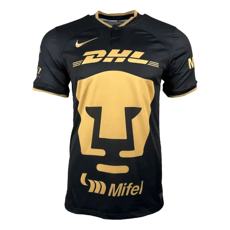 Football Jersey For True Believers-Nike Kids Pumas UNAM 2022/23 Third Jersey Black/Gold